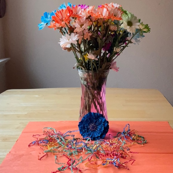 💙 TIEKS BLUE FLOWER 💙 NWOT 💙 - Picture 3 of 16